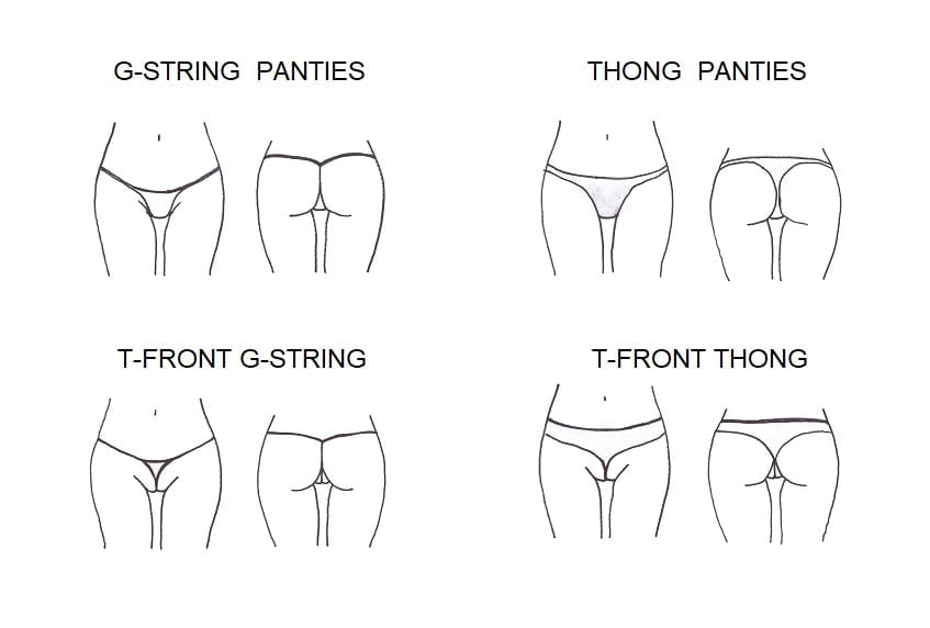 T-front thong, T-front g-string, T-front underwear, T-front panties