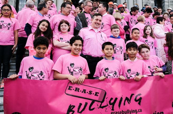 Pink Shirt Day for equality and diversity